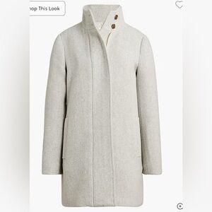 NWT J Crew Factory Light Gray City Coat Size 8